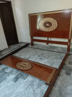 Double Bed with side table and dressing