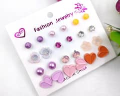 12 pcs earrings