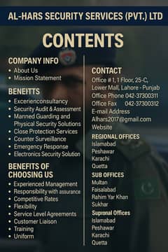 Security Staff for Banks, Factories & Housing Societies , Services