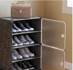 shoe rack 4 liyer  blk clr