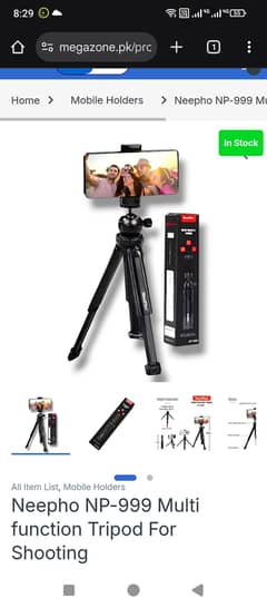 neepho tripod with phone mount