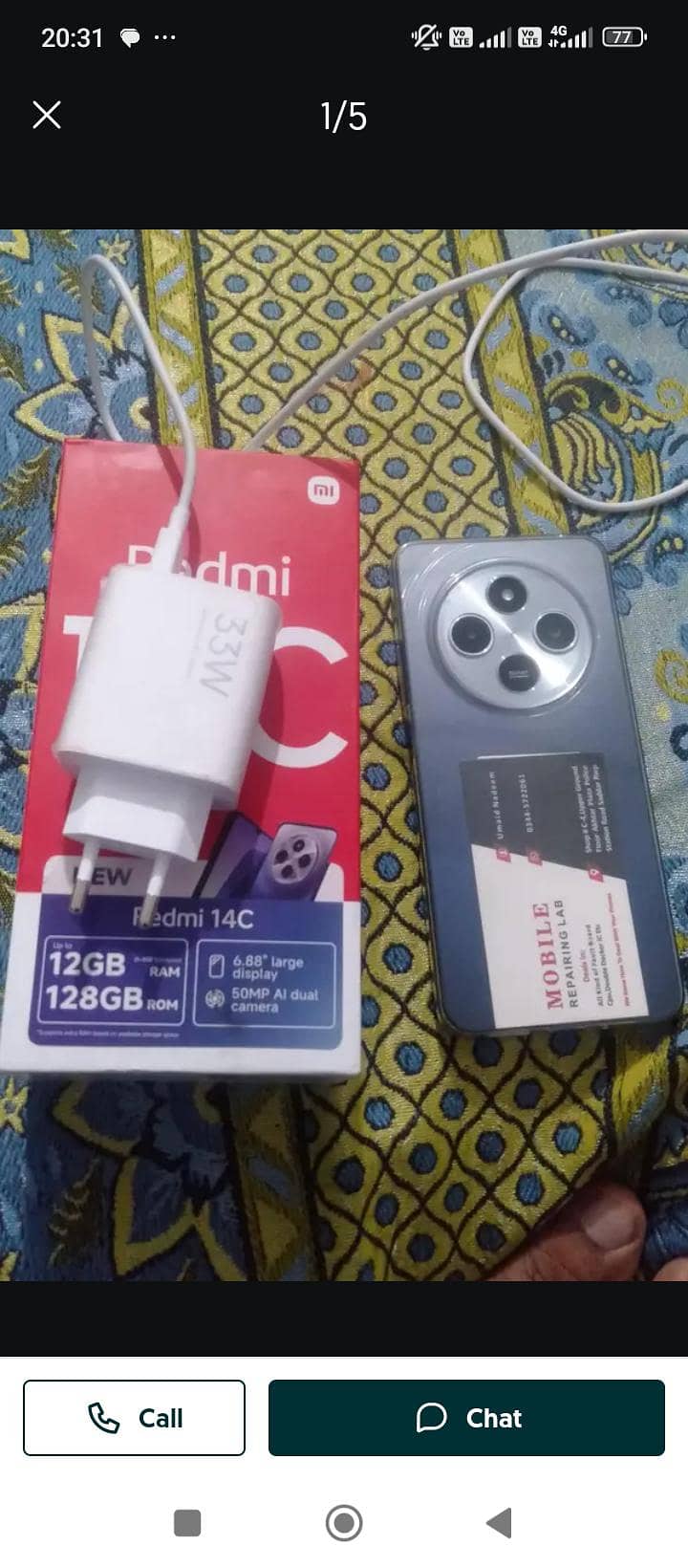redmi 14c 6+6Ram 128memory 10/10 condition 1