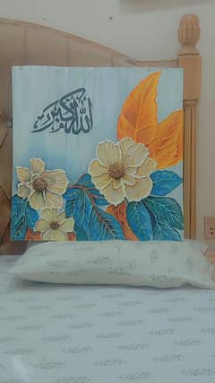 a beautiful acrylic painting of flower