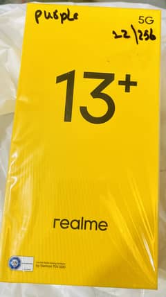 Real me 13plus 5g , 12/256 just box open