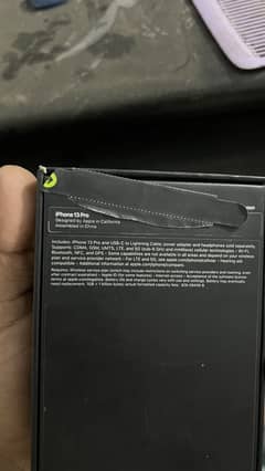 Iphone 13 pro 255gb jv with box bh 80%