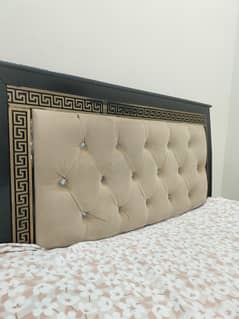 Versace Wooden Style bed with Mattress