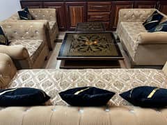 Used 7-Seater Sofa Set – Brown | Good Condition | For Sale