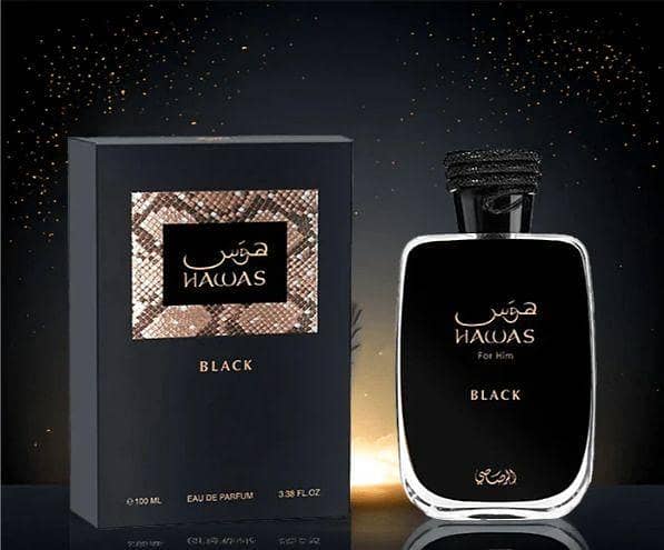 Rasasi Hawas Black Eau de Parfum Spray 100ml for Men