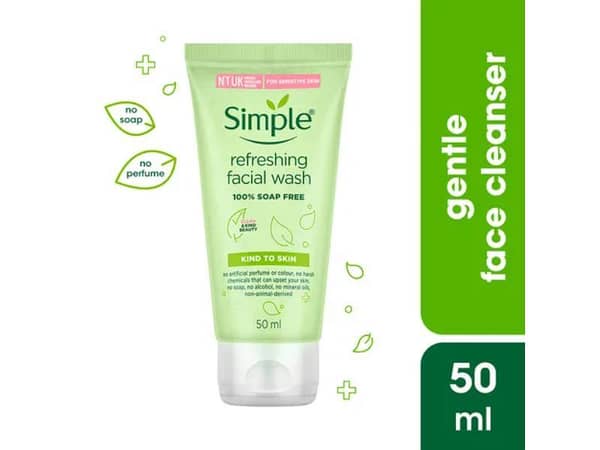 Simple Kind to Skin Refreshing Facial Wash Gel 50ml UK