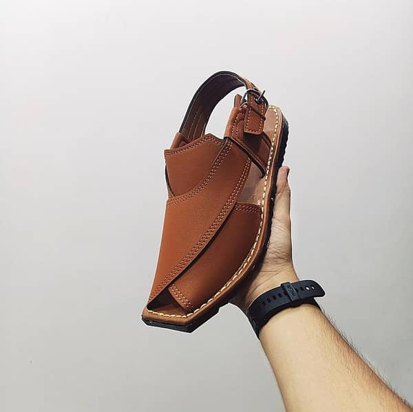 Men's Handmade Peshawari Chappal - Night Walk Casual and Formal Summer Sandals