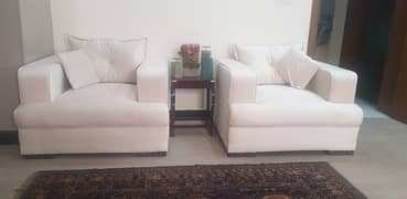 Pristine Pair of Single Seater Sofa