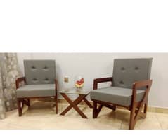 New chair wood polish with tabel