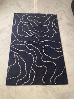 IKEA blue and white rug