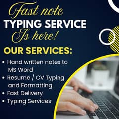 Handwritten Notes to Word - Fast Delivery