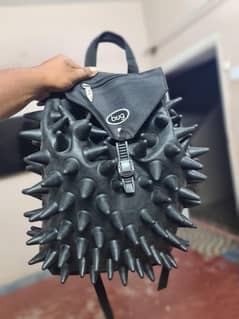 [CLASSIC BLACK SPIKE RUCKSACK ]This is rare think.  (BLACK)