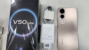 Vivo V50 Lite 5G only box open 10 days use only  . 12 Gb plus256gb