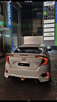 Civic X RS Spoiler ABS PLASTIC Painted