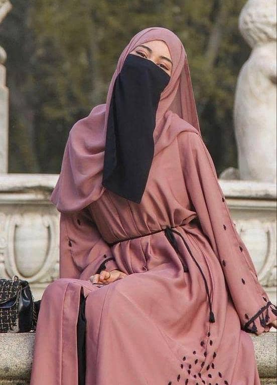 Breathable Georgette Half Niqab Patti - Soft Polyester with Elastic Back, 15x15.5 inches