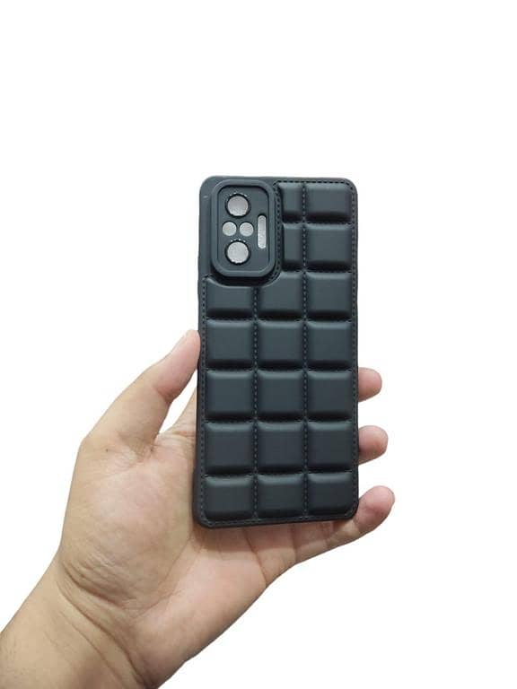 Soft Puffer Box Design Back Cover for Redmi Note 10 Pro 4G with Camera Protection