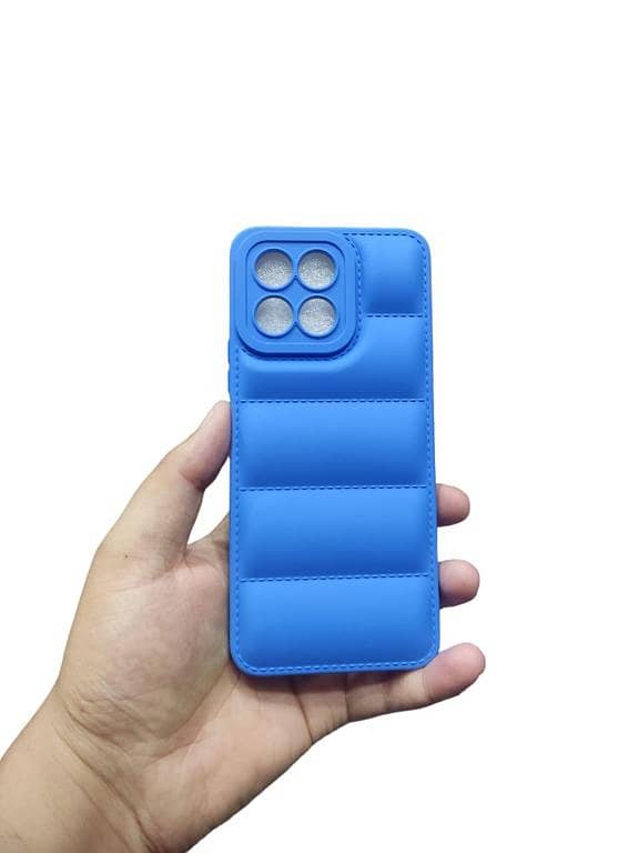 Soft Puffer Down Jacket Phone Case for Honor X6 with Camera Protection
