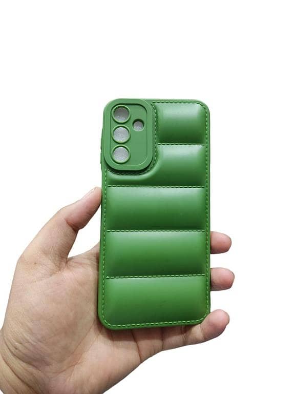 Samsung Galaxy A15 Soft Puffer Down Jacket Case with Camera Protection