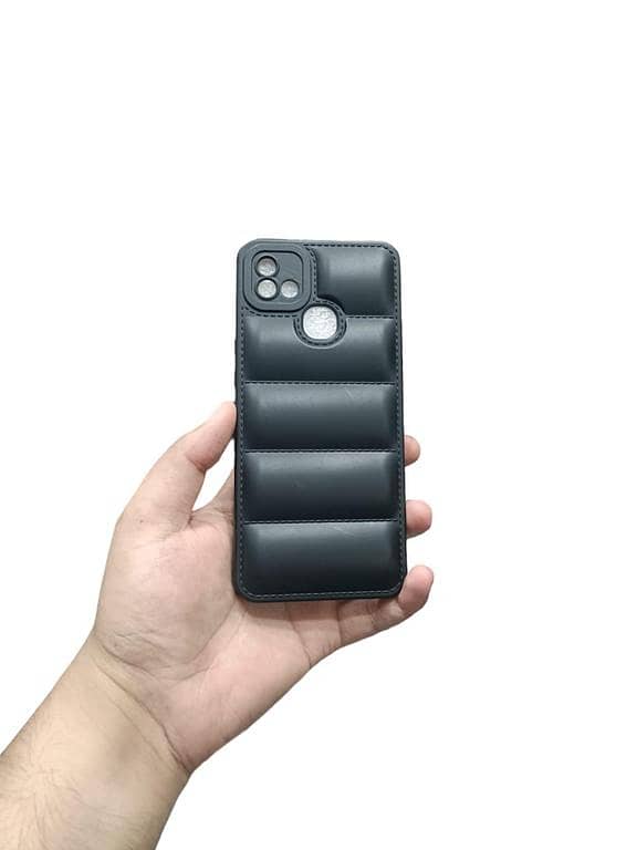 Infinix Hot 10i Soft Puffer Back Cover – Down Jacket Style with Camera Protection