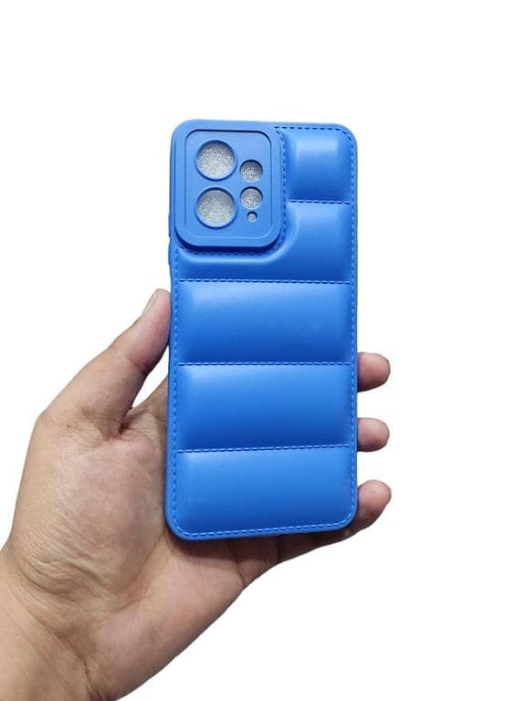 Redmi Note 12 4G Soft Puffer Down Jacket Case with Camera Protection