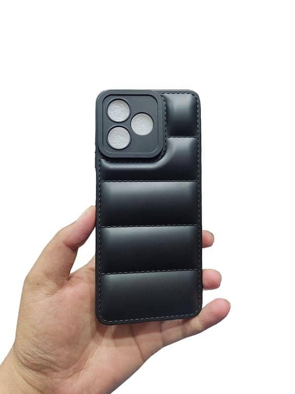 Soft Down Jacket Matt Back Case Cover for Realme C53, C51, and Note 50