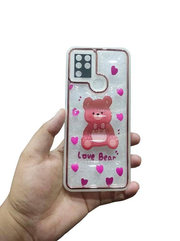 Infinix Hot 10 Printed Back Puffer Down Jacket Case for Girls and Ladies