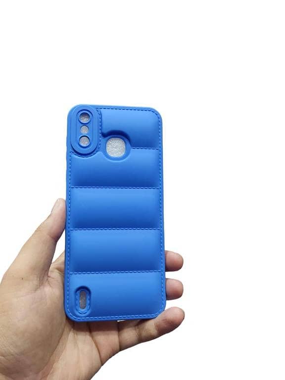 Soft Puffer Down Jacket Case for Infinix Smart 4