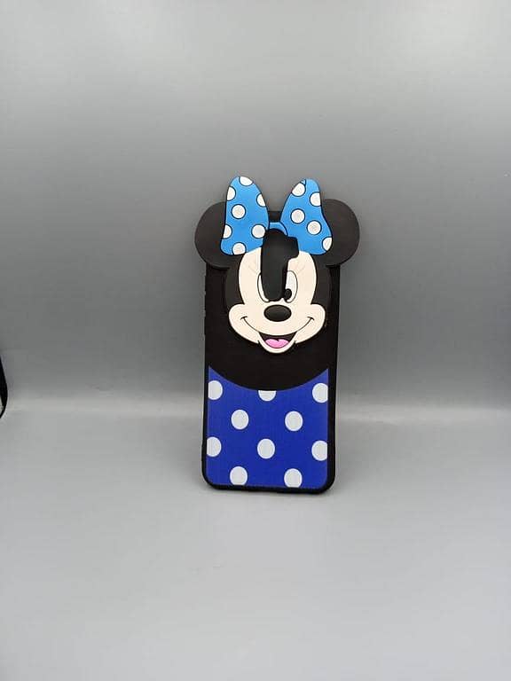 Redmi 9 Back Cover Featuring Mickey and Minnie Mouse & Hello Kitty Cartoon Design