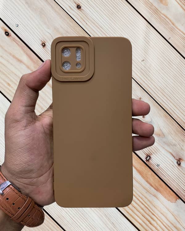 Soft Matte Puffer Jacket Back Cover for OPPO A16K / A16E with Camera Protection