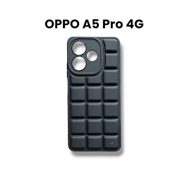 Soft Matte Silicone Puffer Jacket Style Back Case for OPPO A5 Pro 4G with Camera Protection