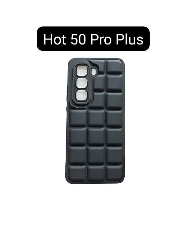Infinix Hot 50 Pro Plus Phone Case – Soft Puffer Jacket Back Cover with Camera Protection