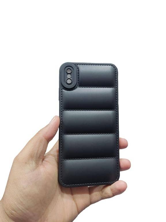 iPhone X / XS Camera Protection Case - Soft Puffer Down Jacket Back Cover