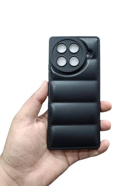 Tecno Camon 30s Soft Matt Puffer Down Jacket Back Cover for Camera Protection