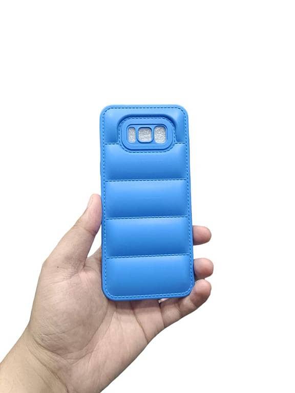 Samsung Galaxy S8 Soft Puffer Down Jacket Phone Case with Camera Protection