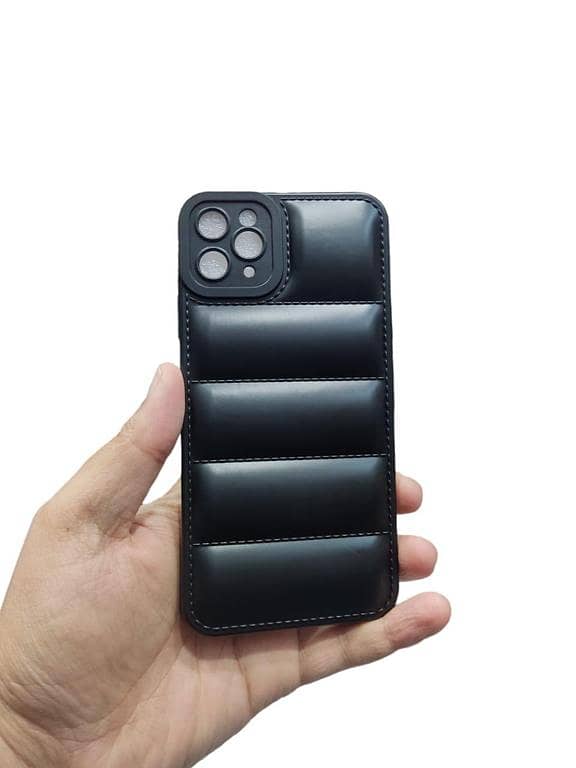 Soft Puffer Down Jacket Case for iPhone 11 Pro Max with Camera Protection