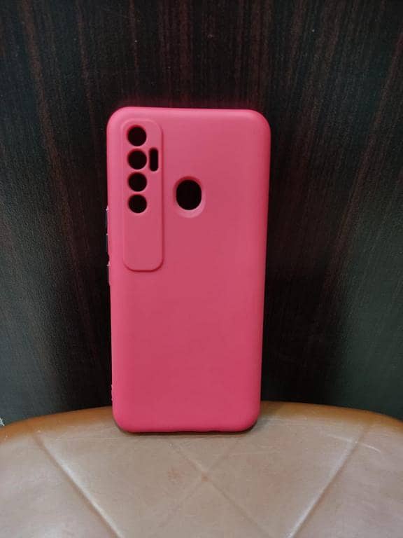 Tecno Spark 7 Pro TPU Case with Matte Color, Button, and Camera Protection