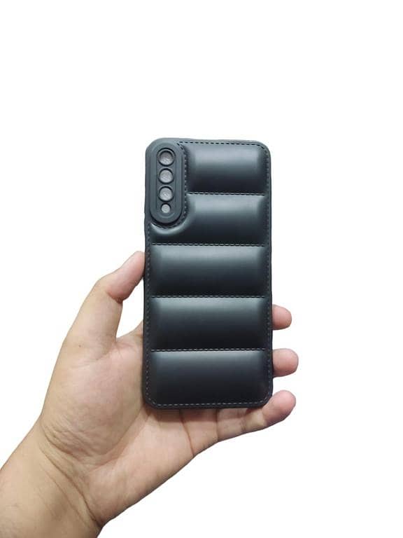Huawei Y9s Soft Puffer Down Jacket Back Cover with Camera Protection