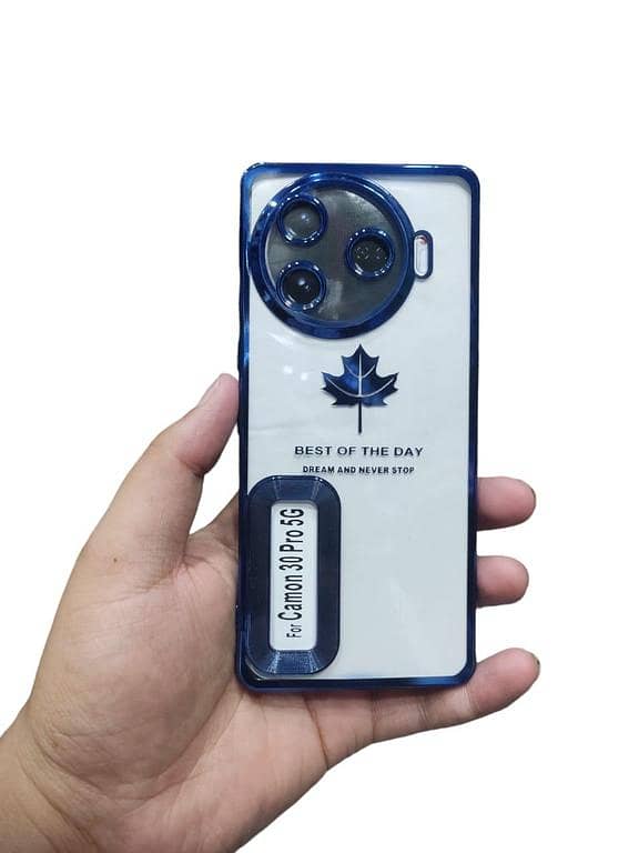Tecno Camon 30 Pro 5G Soft Transparent TPU Back Cover with Electroplated Camera Protection