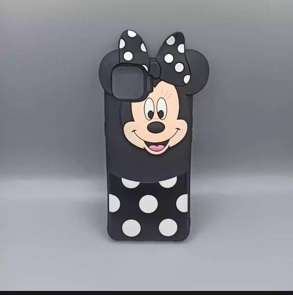 OPPO F17 Back Cover featuring Mickey and Minnie Mouse and Hello Kitty Design