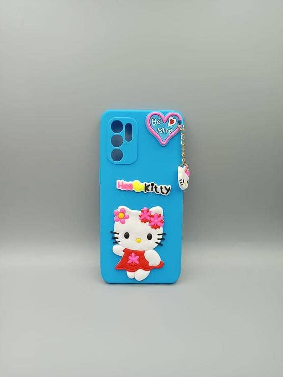 OPPO Reno 6 (4G) Mickey and Minnie Mouse Hello Kitty Cartoon Back Cover Case