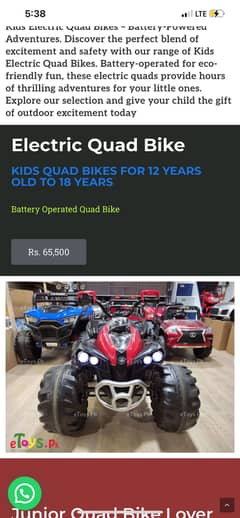 Electric Quad bike