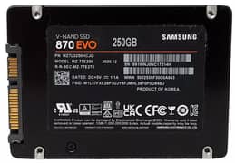 samsung ev0 250 gb ssd 2.5 used 90+ health
