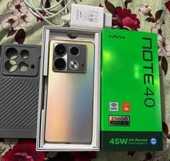 infinix note 40 no open no repair 10by9 ful box chargar