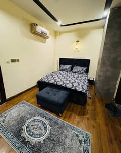 daily basis weekly basis one bad fully furnished luxury apertment available for rent gulbreg greens islamabad