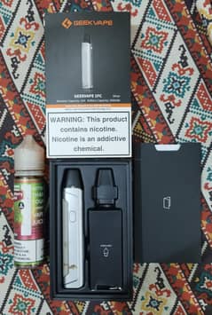 Geekvape 1FC Silver with 6MG Pod Juice