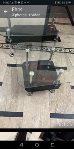 2 GLASS CENTRE TABLES. . 1 BIG. 1 SMALL