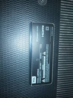 TCL LED 55 inch , panel broken , smart tv works perfectly fine.